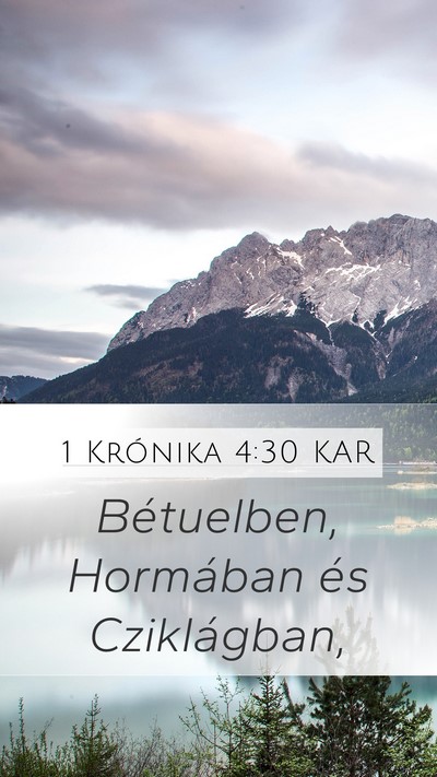 1 Krónika 4:30 KAR Bible Verse Image
