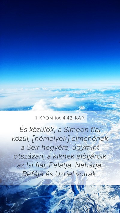 1 Krónika 4:42 KAR Bible Verse Image