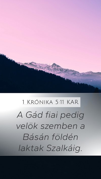 1 Krónika 5:11 KAR Bible Verse Image