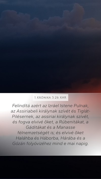 1 Krónika 5:26 KAR Bible Verse Image