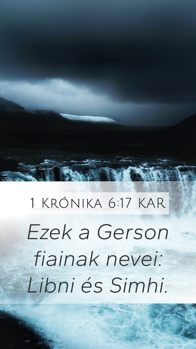 1 Krónika 6:17 KAR Bible Verse Image