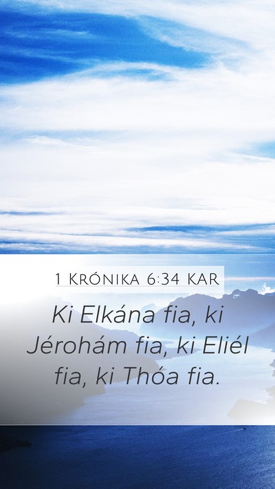 1 Krónika 6:34 KAR Bible Verse Image