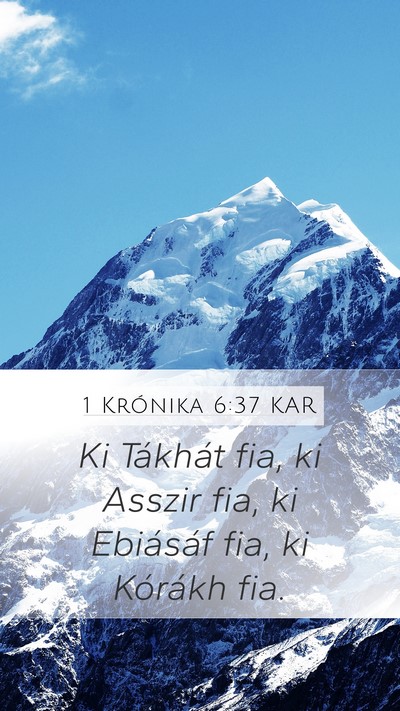 1 Krónika 6:37 KAR Bible Verse Image