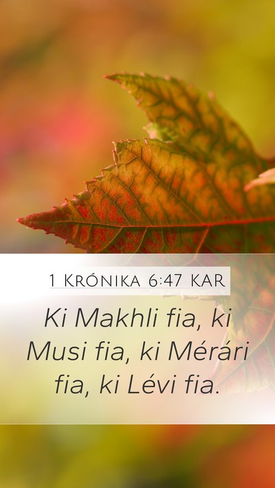 1 Krónika 6:47 KAR Bible Verse Image