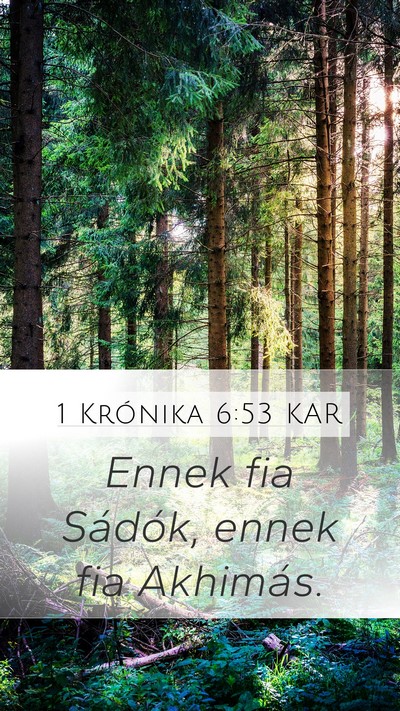 1 Krónika 6:53 KAR Bible Verse Image