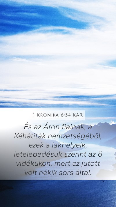 1 Krónika 6:54 KAR Bible Verse Image