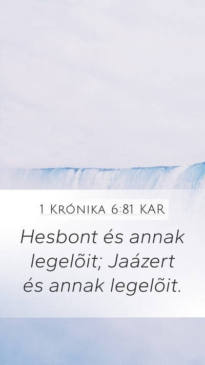 1 Krónika 6:81 KAR Bible Verse Image