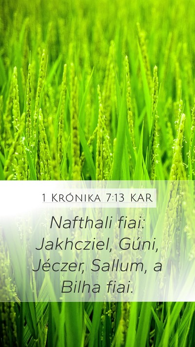 1 Krónika 7:13 KAR Bible Verse Image
