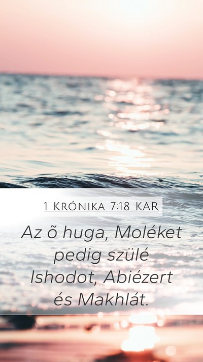 1 Krónika 7:18 KAR Bible Verse Image