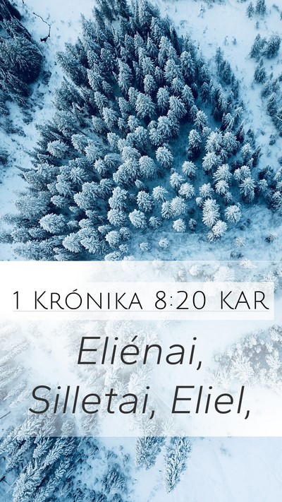 1 Krónika 8:20 KAR Mobile Phone Wallpaper - Eliénai, Silletai, - Mobile Bible Verse Wallpaper