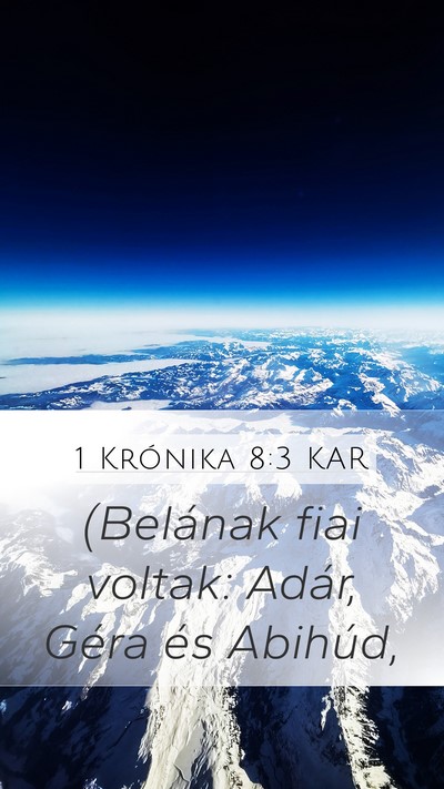 1 Krónika 8:3 KAR Bible Verse Image
