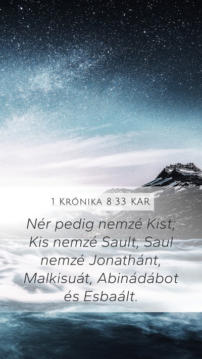 1 Krónika 8:33 KAR Bible Verse Image