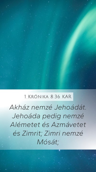 1 Krónika 8:36 KAR Bible Verse Image