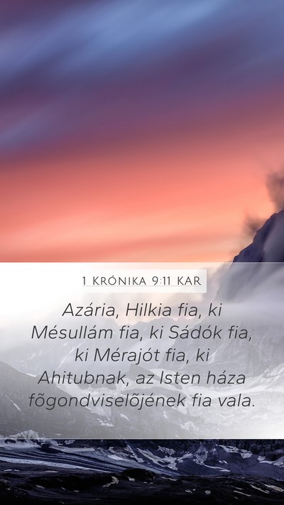 1 Krónika 9:11 KAR Bible Verse Image