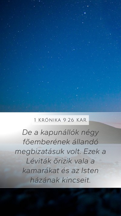1 Krónika 9:26 KAR Bible Verse Image