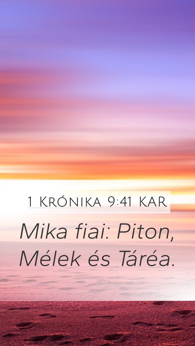 1 Krónika 9:41 KAR Bible Verse Image