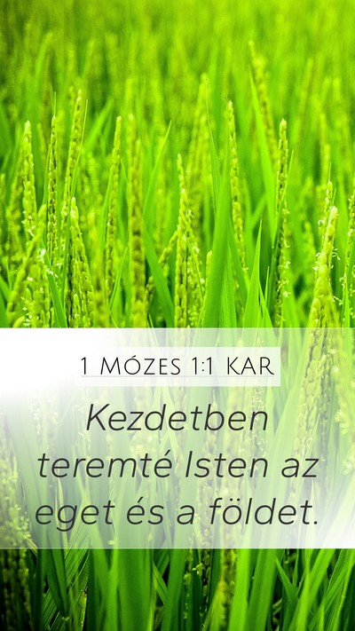 1 Mózes 1:1 KAR Bible Verse Image