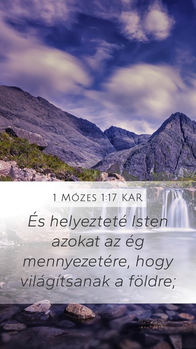 1 Mózes 1:17 KAR Bible Verse Image