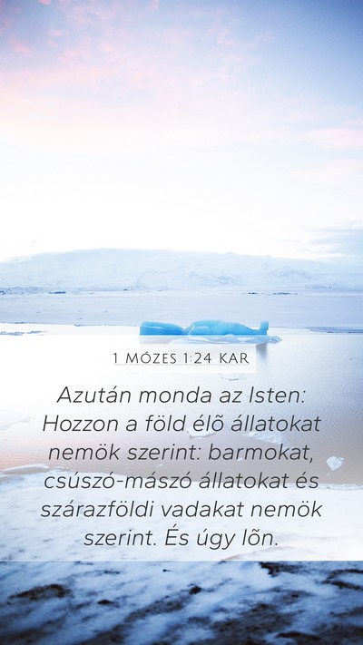 1 Mózes 1:24 KAR Bible Verse Image