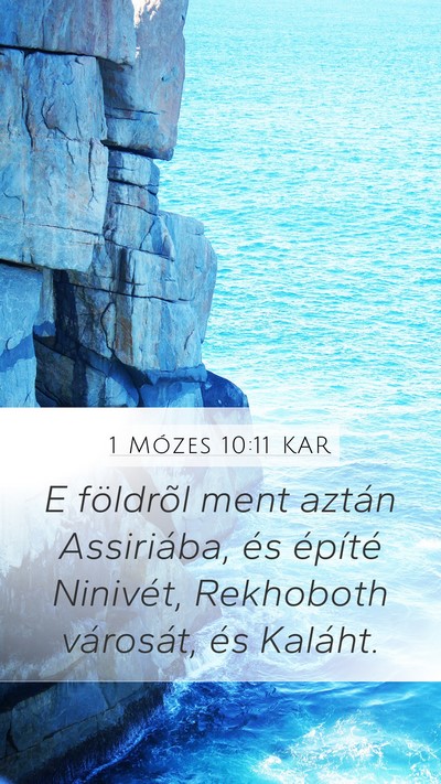 1 Mózes 10:11 KAR Bible Verse Image