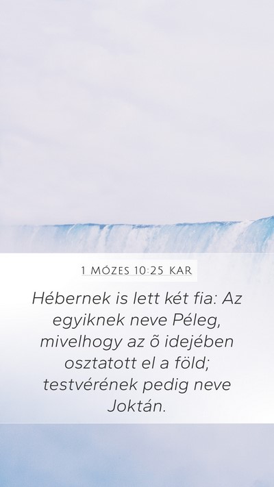 1 Mózes 10:25 KAR Bible Verse Image
