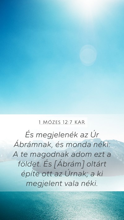 1 Mózes 12:7 KAR Bible Verse Image