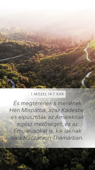 1 Mózes 14:7 KAR Bible Verse Image