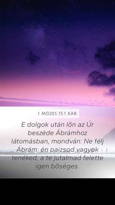 1 Mózes 15:1 KAR Bible Verse Image