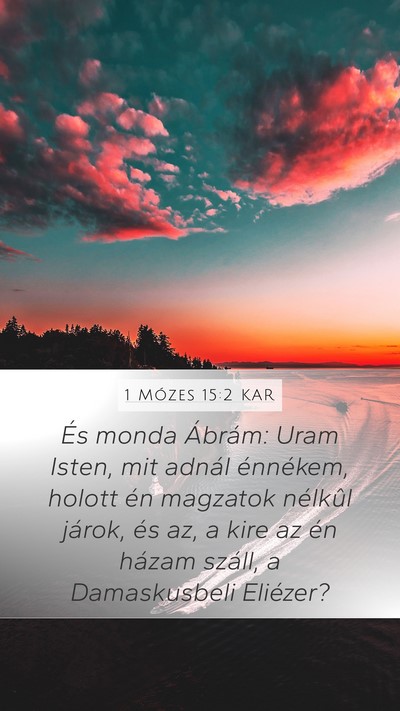 1 Mózes 15:2 KAR Bible Verse Image