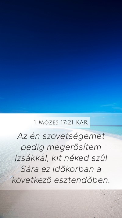 1 Mózes 17:21 KAR Bible Verse Image