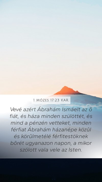 1 Mózes 17:23 KAR Bible Verse Image