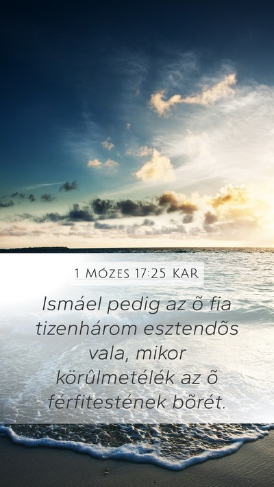 1 Mózes 17:25 KAR Bible Verse Image