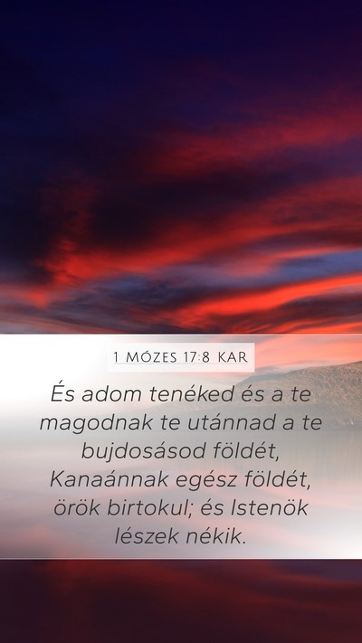 1 Mózes 17:8 KAR Bible Verse Image