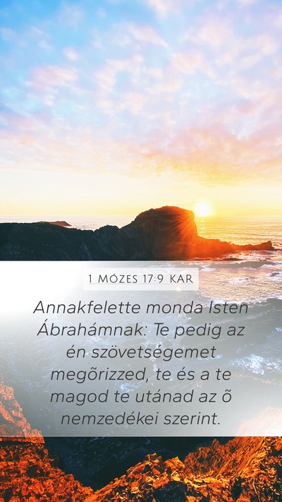 1 Mózes 17:9 KAR Bible Verse Image