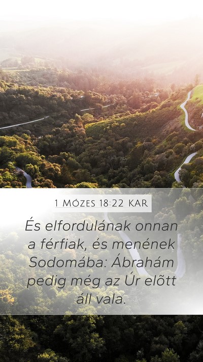 1 Mózes 18:22 KAR Bible Verse Image