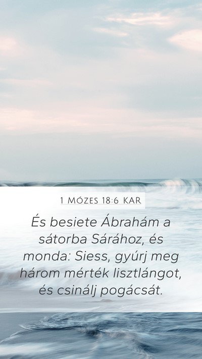 1 Mózes 18:6 KAR Bible Verse Image