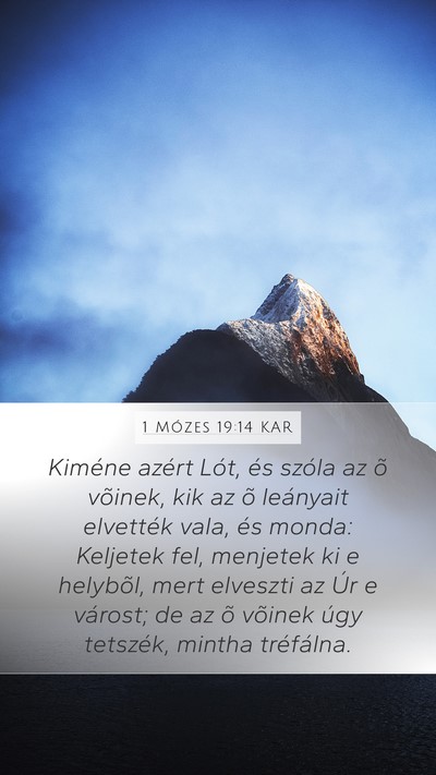 1 Mózes 19:14 KAR Bible Verse Image