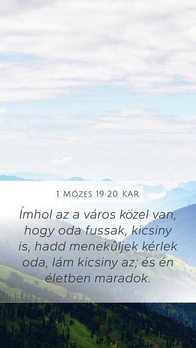 1 Mózes 19:20 KAR Bible Verse Image