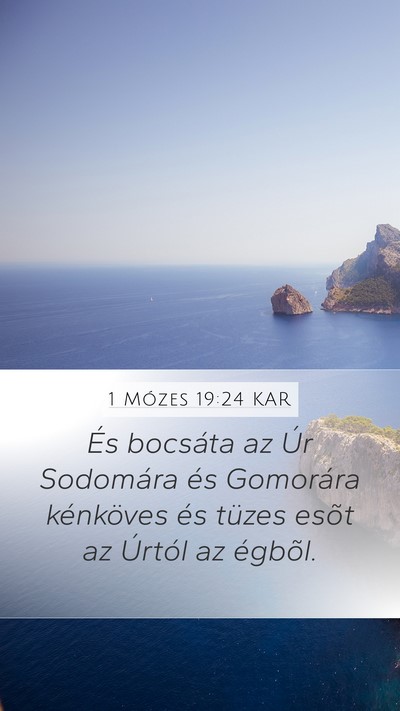 1 Mózes 19:24 KAR Bible Verse Image