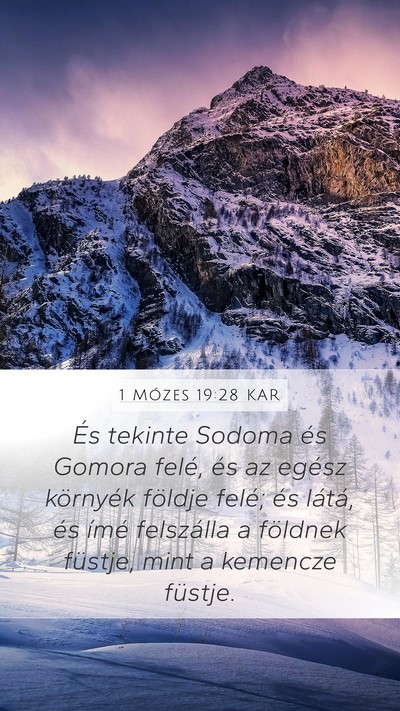 1 Mózes 19:28 KAR Bible Verse Image