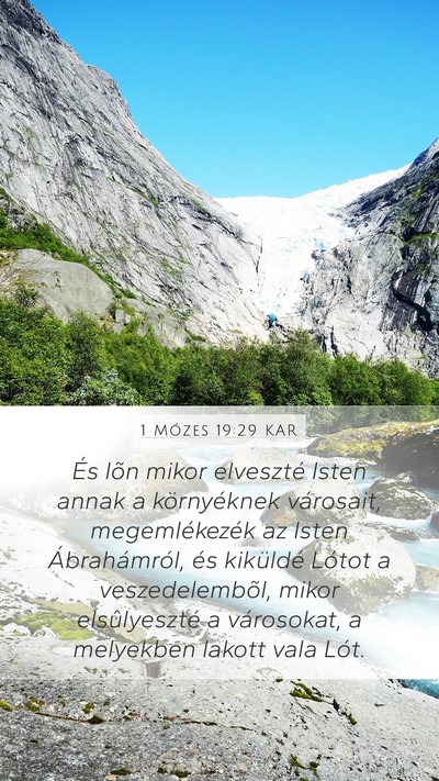 1 Mózes 19:29 KAR Bible Verse Image