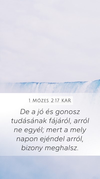 1 Mózes 2:17 KAR Bible Verse Image