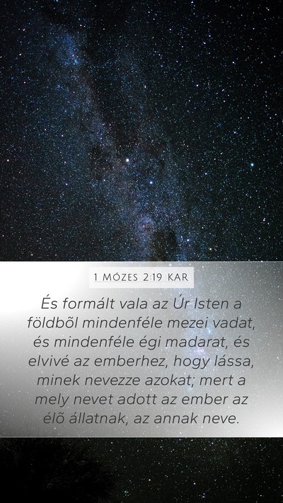 1 Mózes 2:19 KAR Bible Verse Image