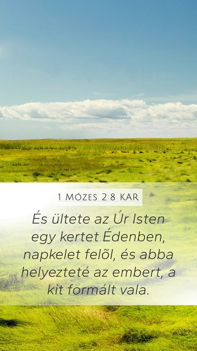 1 Mózes 2:8 KAR Bible Verse Image