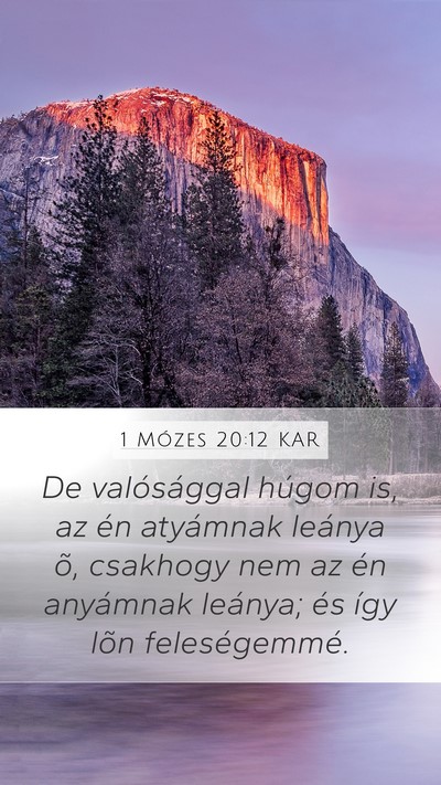 1 Mózes 20:12 KAR Bible Verse Image