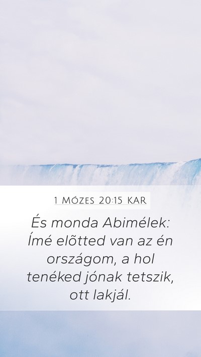 1 Mózes 20:15 KAR Bible Verse Image