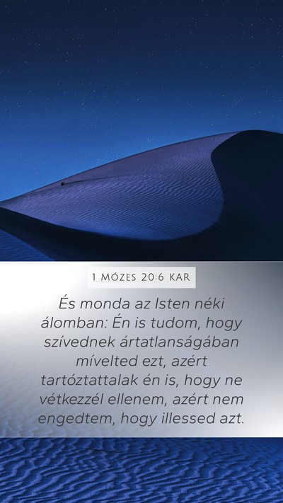 1 Mózes 20:6 KAR Bible Verse Image
