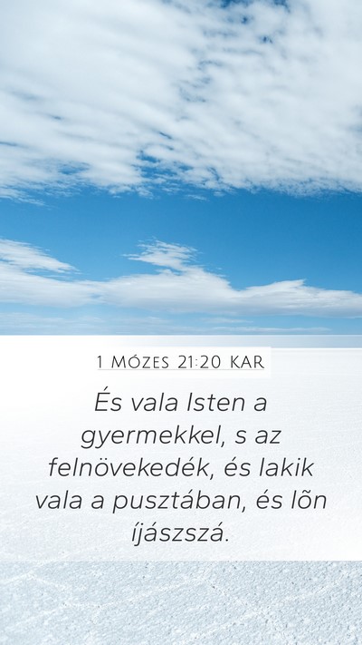 1 Mózes 21:20 KAR Bible Verse Image