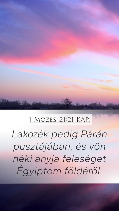 1 Mózes 21:21 KAR Bible Verse Image