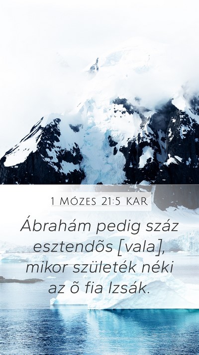 1 Mózes 21:5 KAR Bible Verse Image